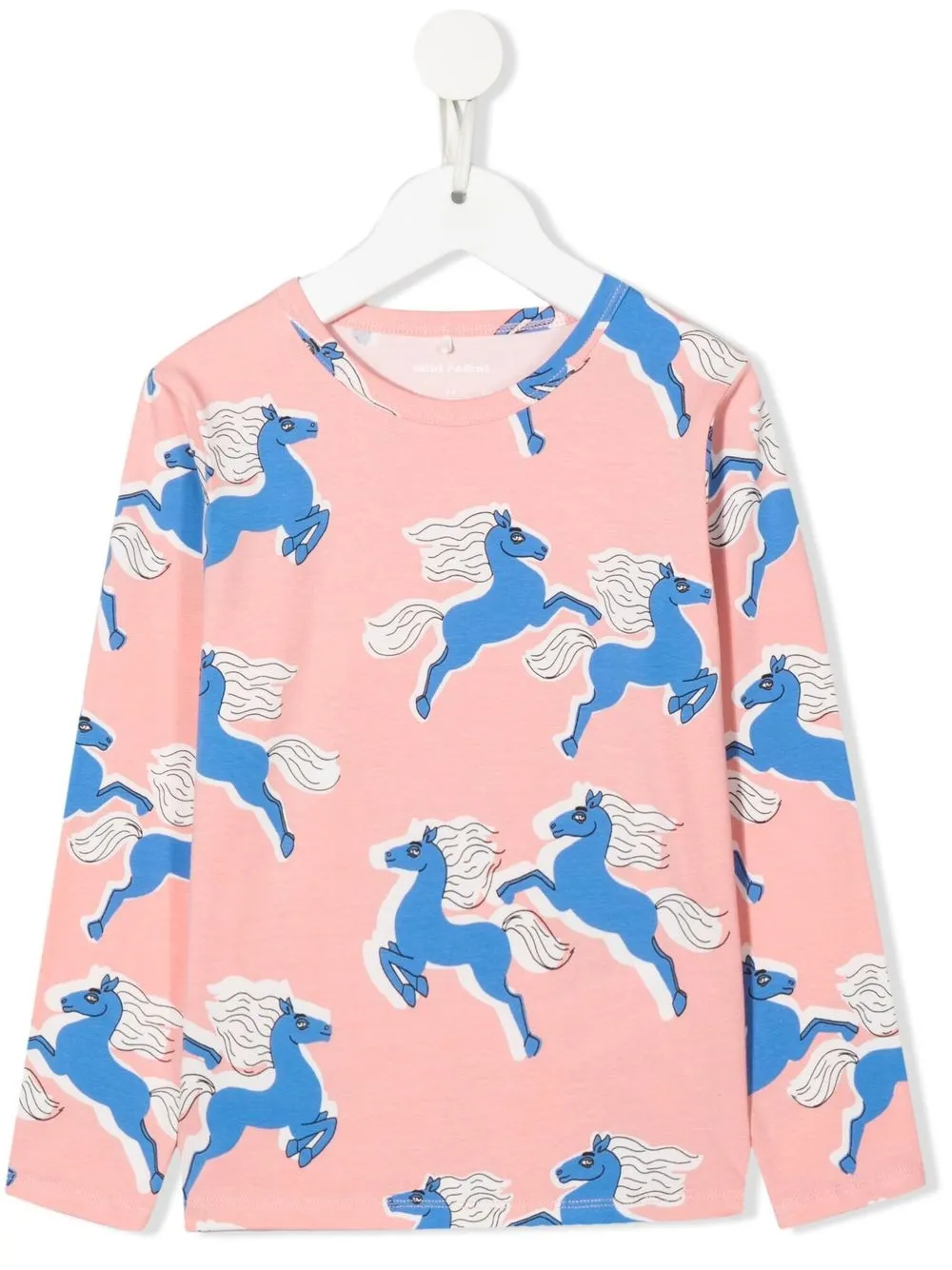 Mini Rodini Graphic-print Long-sleeved T-shirt In Pink