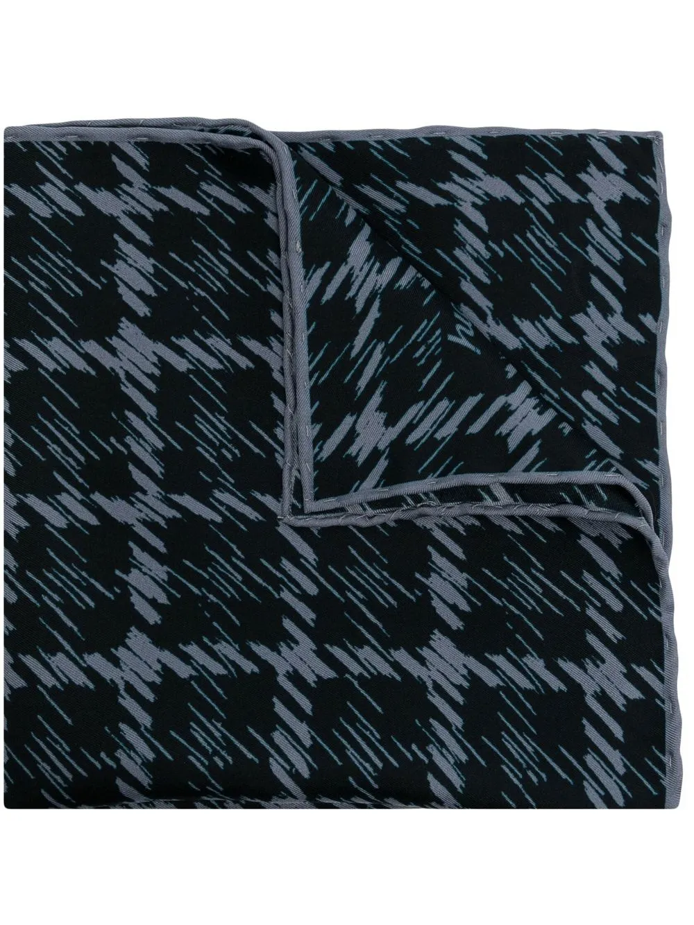 

Brioni pañuelo de bolsillo con estampado abstracto - Negro