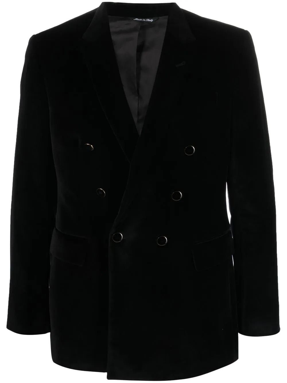 

Reveres 1949 double-breasted velvet blazer - Black