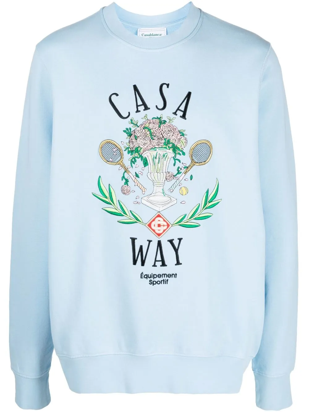 

Casablanca sudadera con logo estampado - Azul