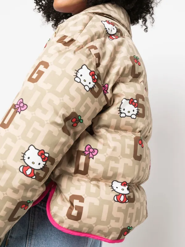 camouflage-print padded coat