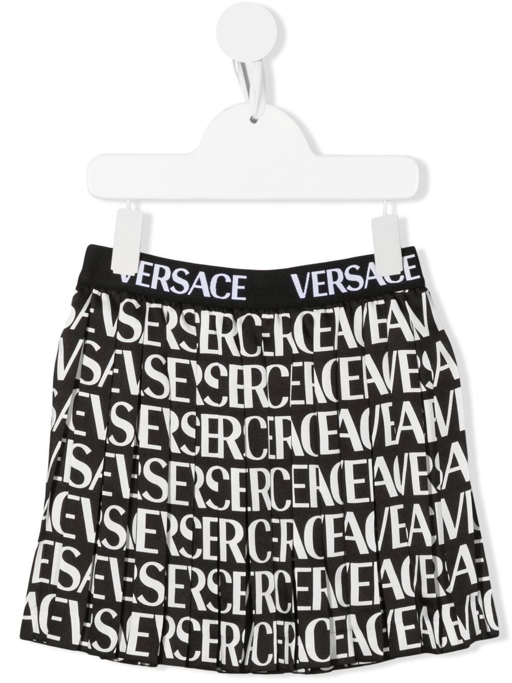 Image 1 of Versace Kids logo-print mini skirt