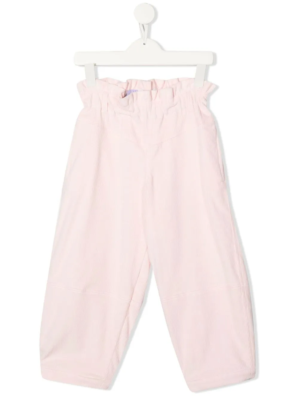 

PUCCI Junior pantalones con cintura paperbag - Rosado