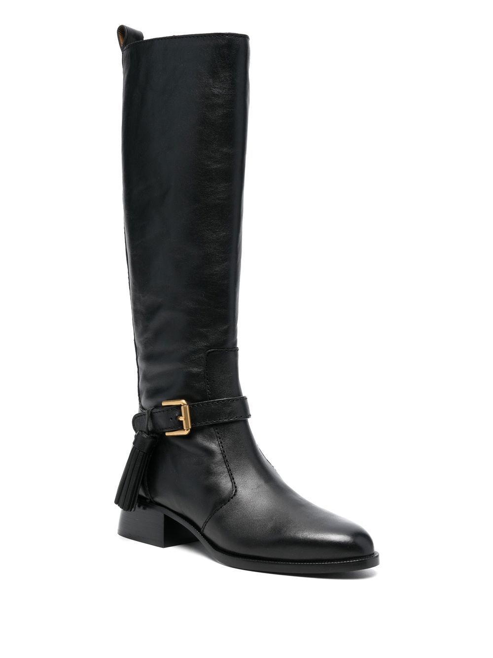 See By Chloé Lory knee-high Leather Boots - Farfetch