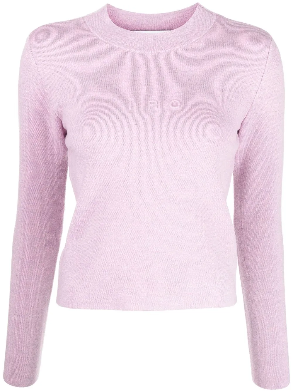 

IRO crew-neck embroidered-logo jumper - Purple