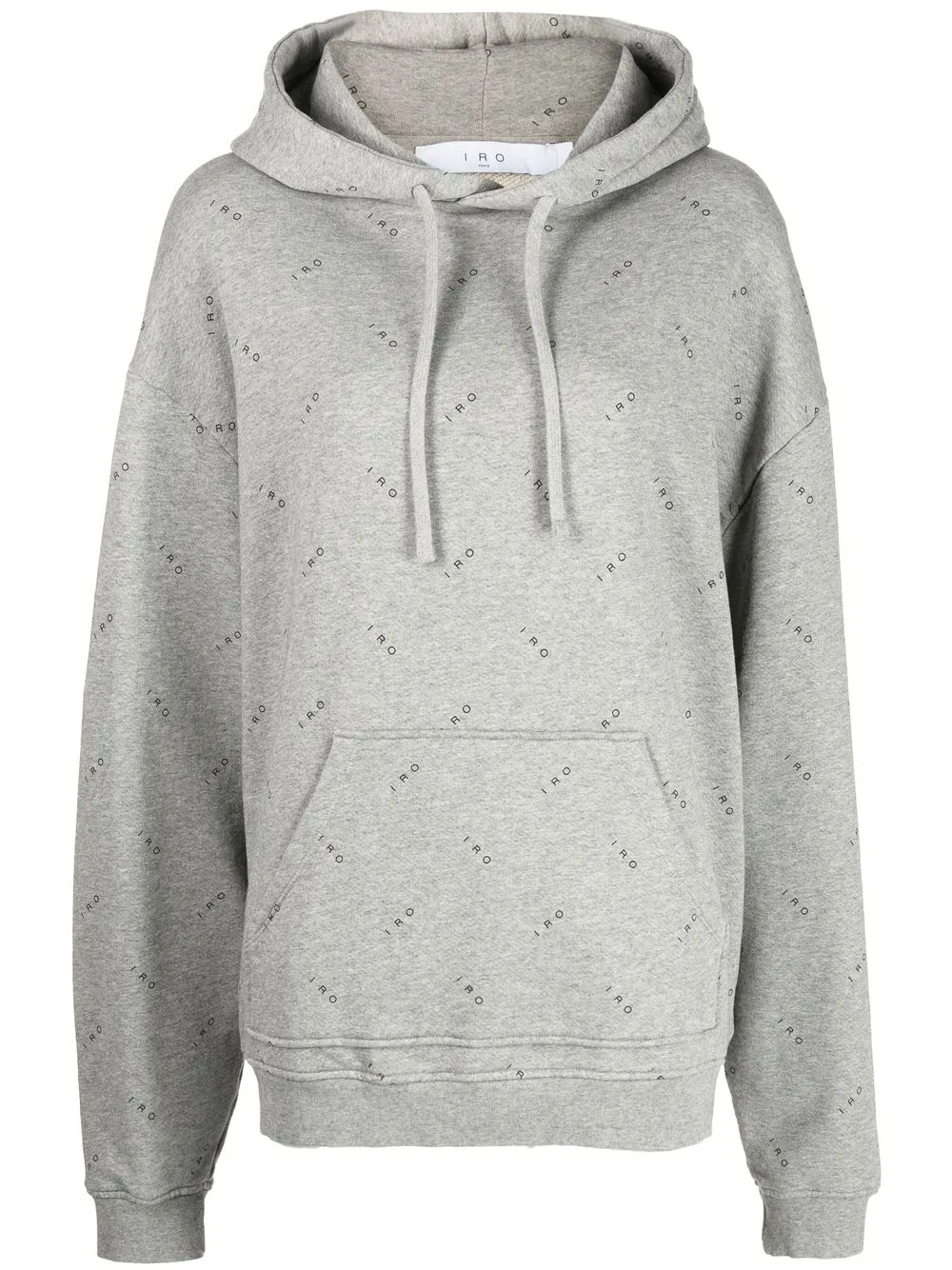 

IRO hoodie con logo estampado - Gris