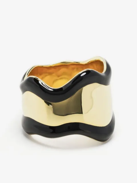 Eshvi two-tone wave ring