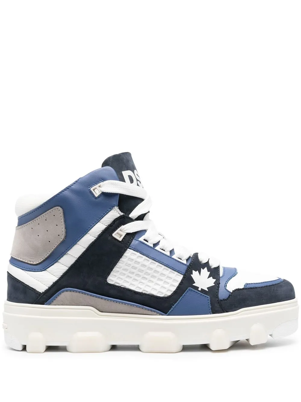 

Dsquared2 tenis con paneles y agujetas - Blanco