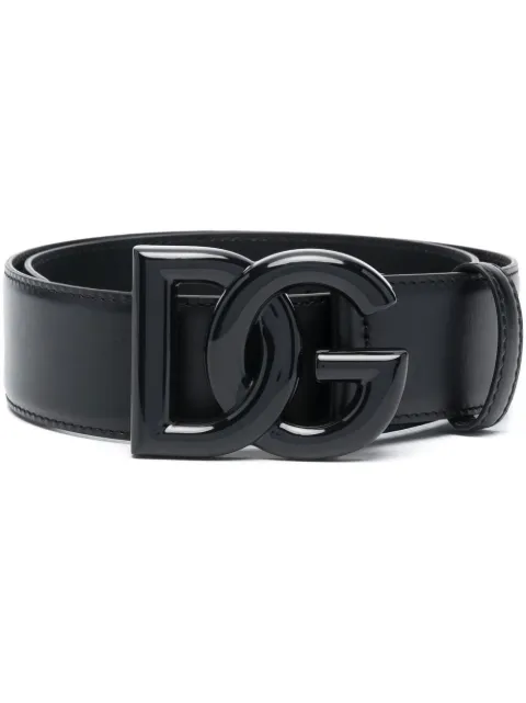 Dolce & Gabbana logo-buckle leather belt