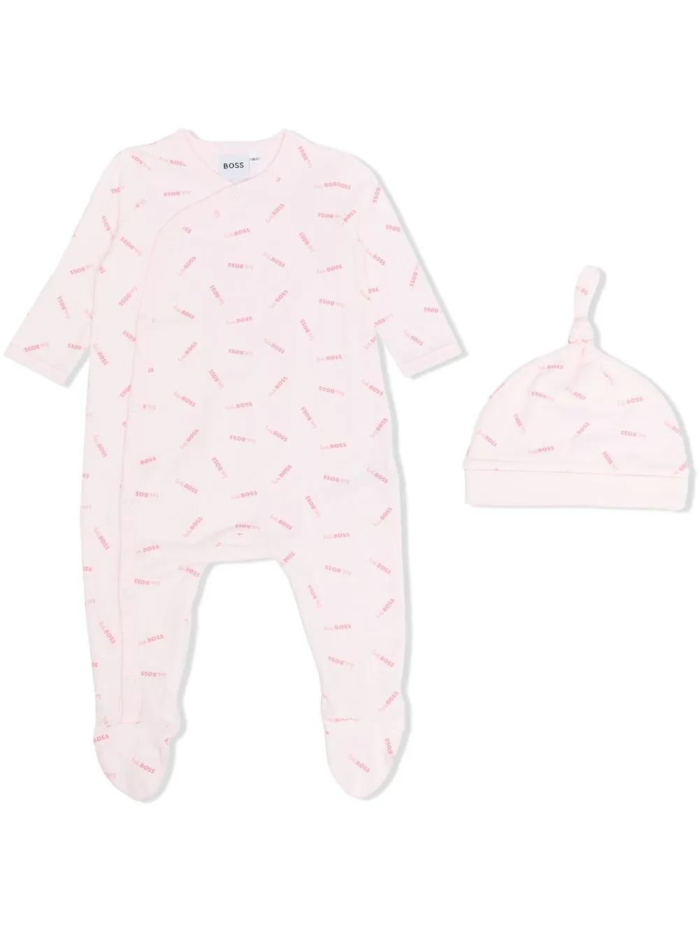 

BOSS Kidswear all-over logo-print pyjamas - Pink