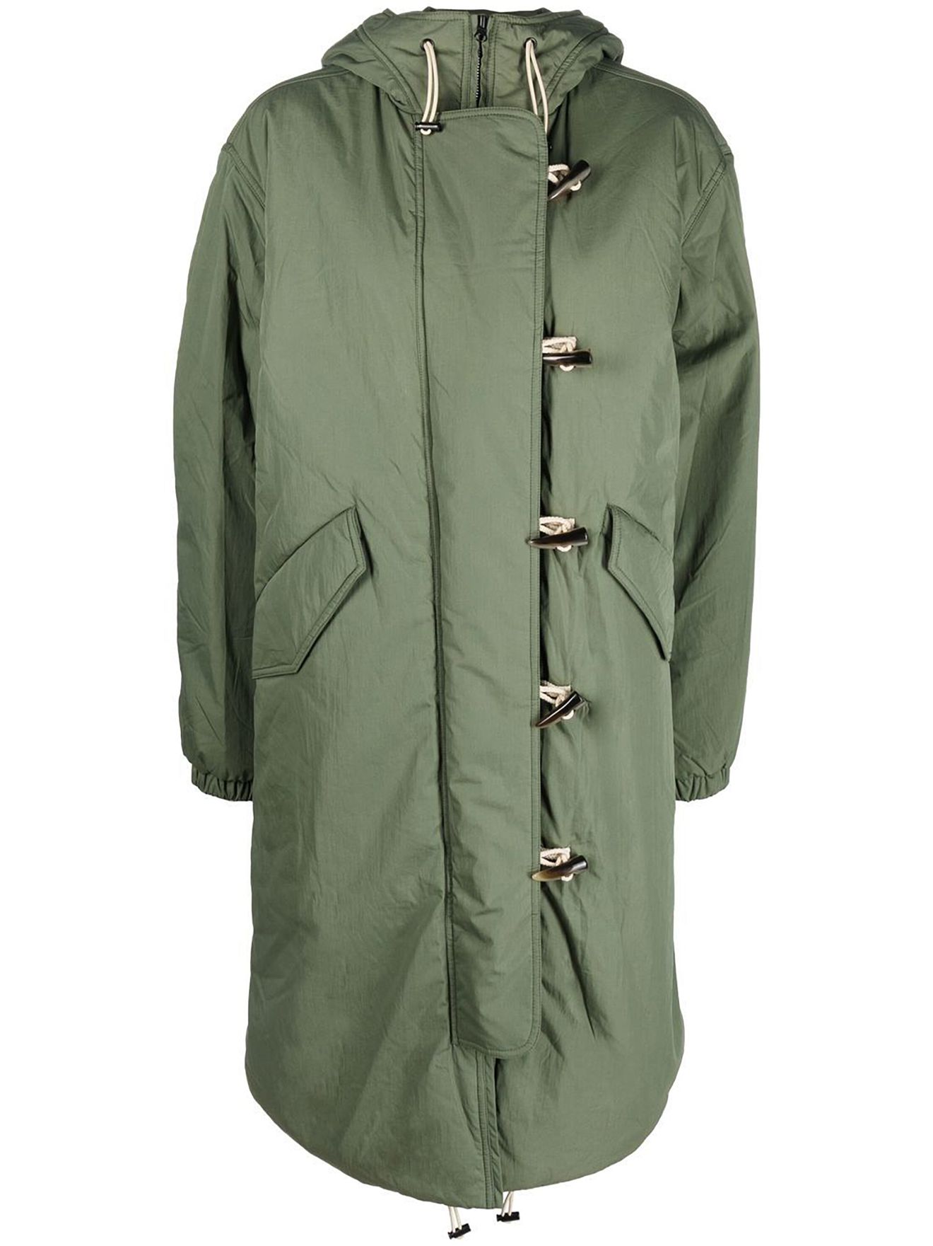 Isabel Marant Étoile hooded parka coat green | MODES