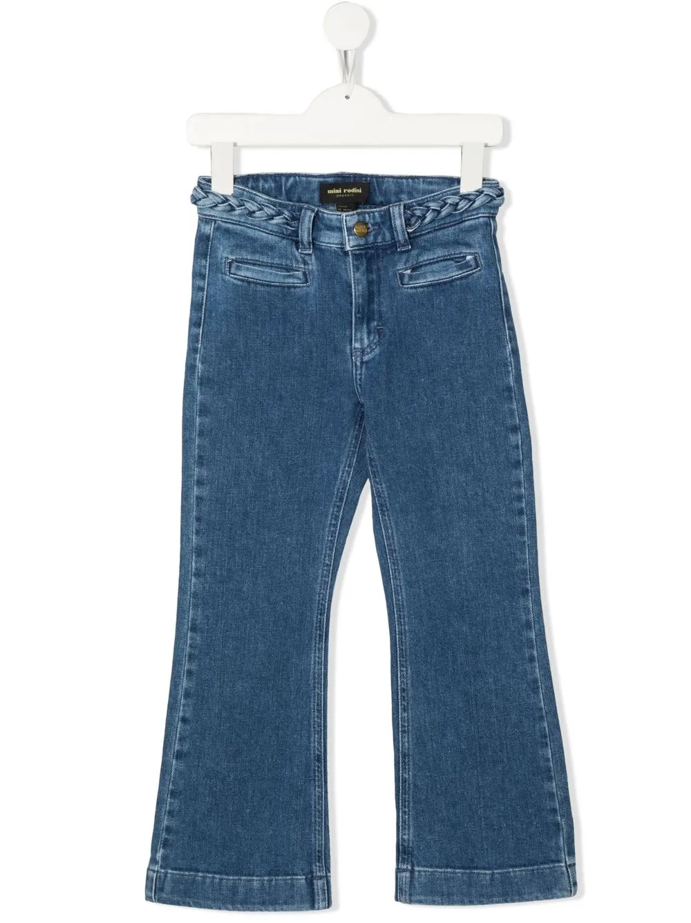 

Mini Rodini straight-leg denim jeans - Blue