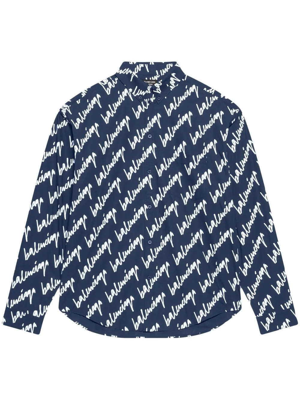 balenciaga button down shirt