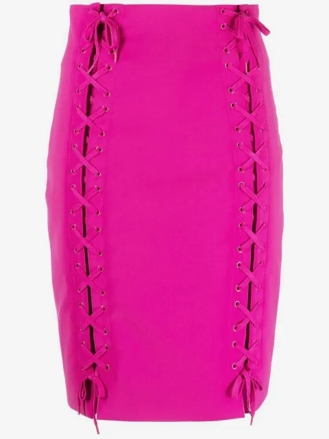 Moschino falda lápiz con moño