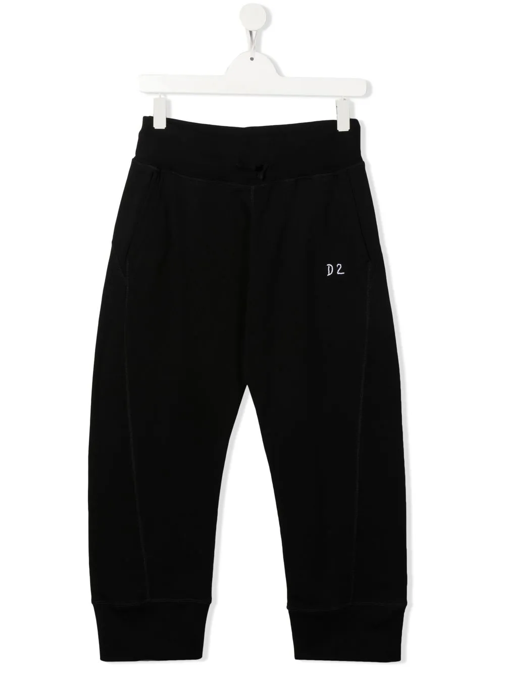

Dsquared2 Kids pantalones con logo bordado - Negro
