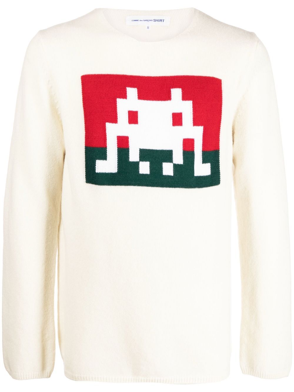 Comme Des Garçons Shirt graphic-print jumper - White