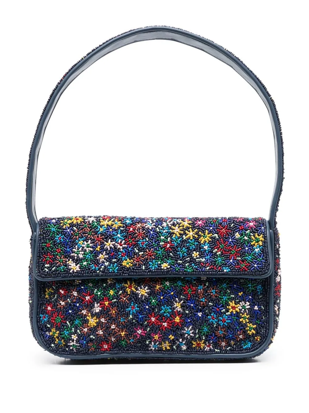 

STAUD Tommy beaded shoulder bag - Blue