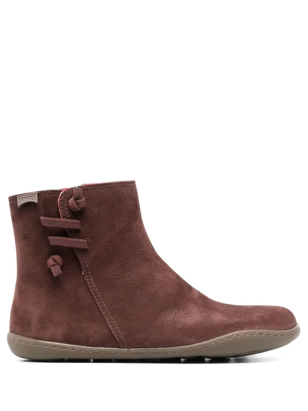 

Camper leather rope-detail ankle-boots - Brown