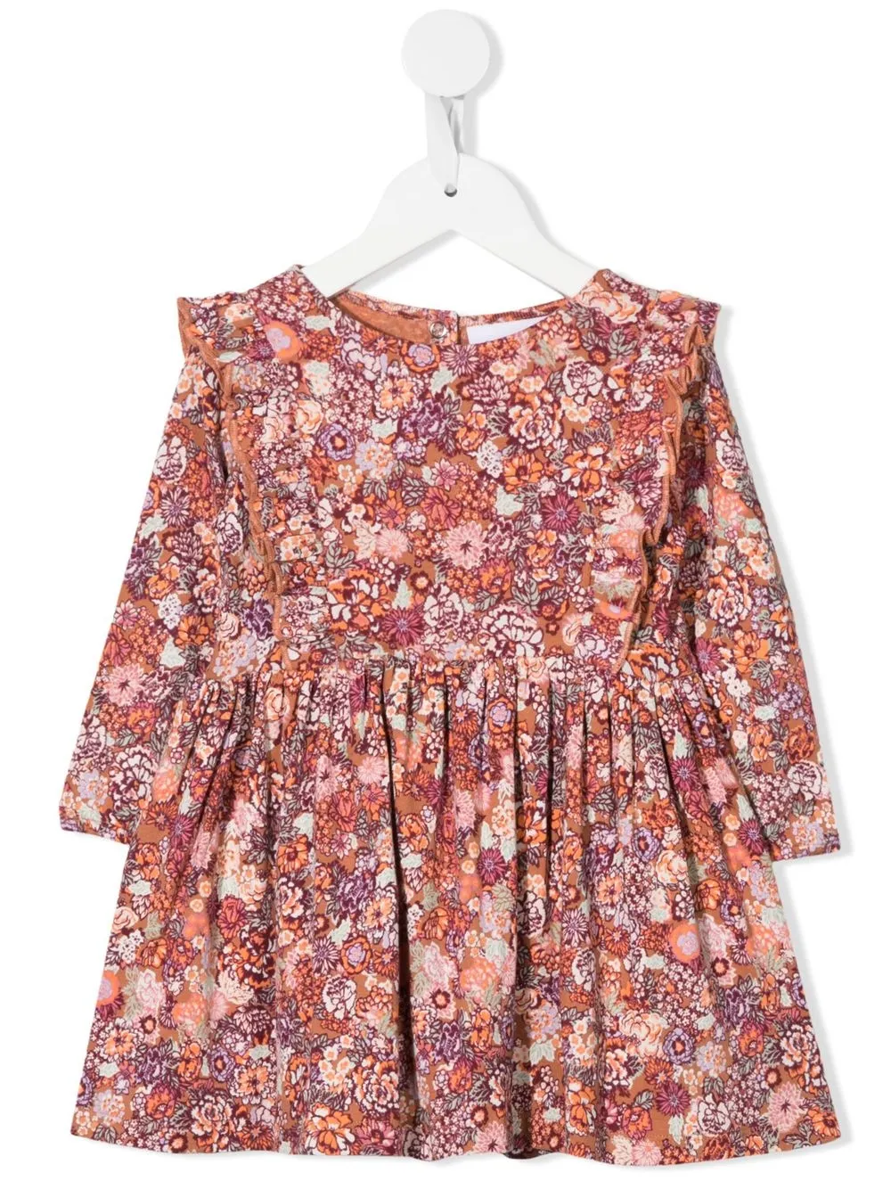 

Molo vestido manga larga con estampado floral - Marrón