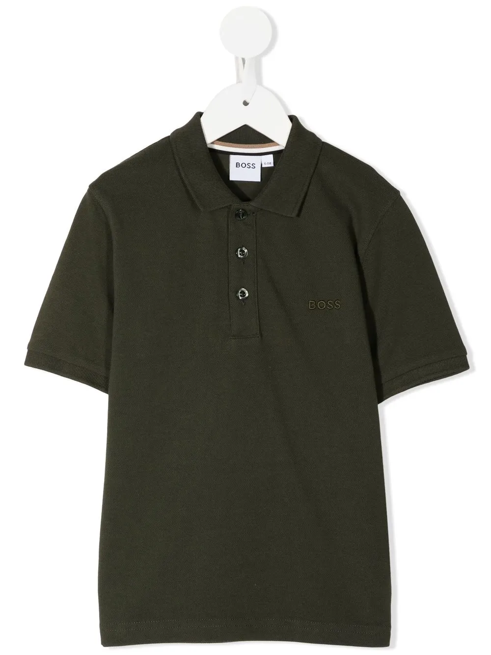 

BOSS Kidswear embroidered-logo polo shirt - Green
