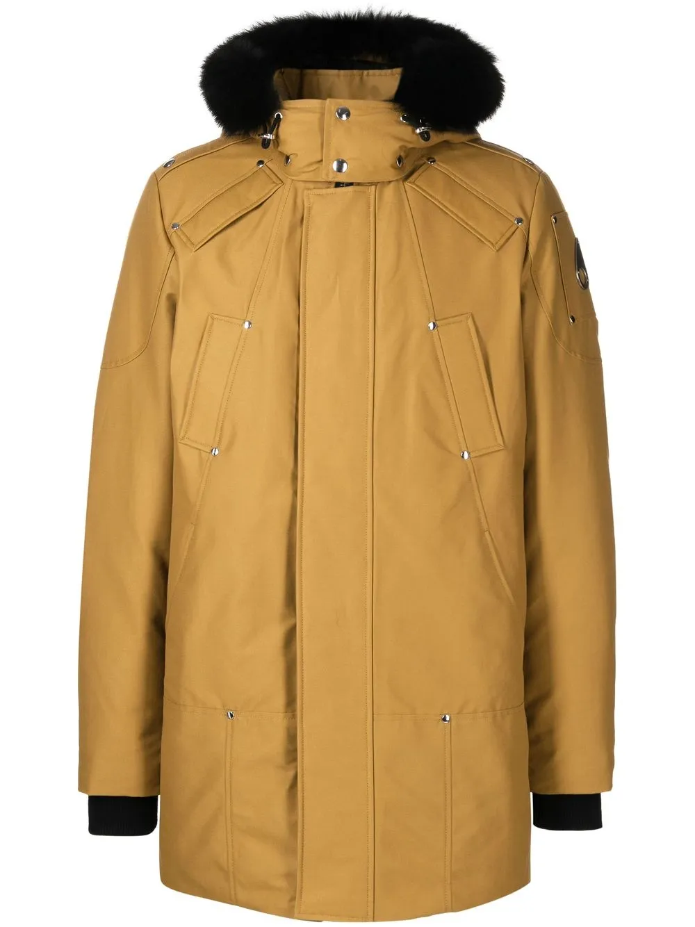 

Moose Knuckles oversized hooded coat - Neutrals