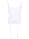 Dion Lee ribbed corset tank top - Purple