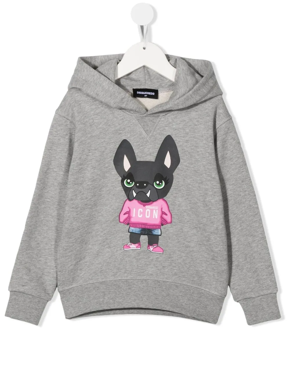 

Dsquared2 Kids hoodie con estampado gráfico y logo - Gris