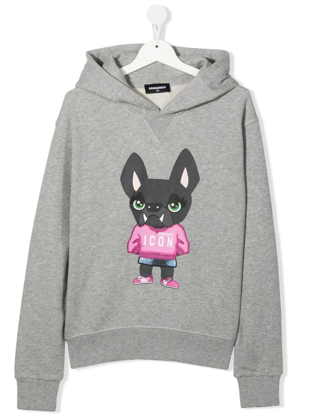 

Dsquared2 Kids TEEN logo graphic-print hoodie - Grey