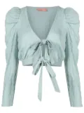 Clube Bossa Mandoline cropped blouse - Blue