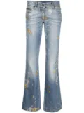 Dolce & Gabbana Pre-Owned 2000s paint-platter jeans - Black