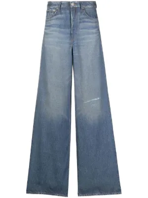 Grigio Farfetch Uomo Abbigliamento Pantaloni e jeans Pantaloni Pantaloni a zampa Pantaloni a gamba ampia 