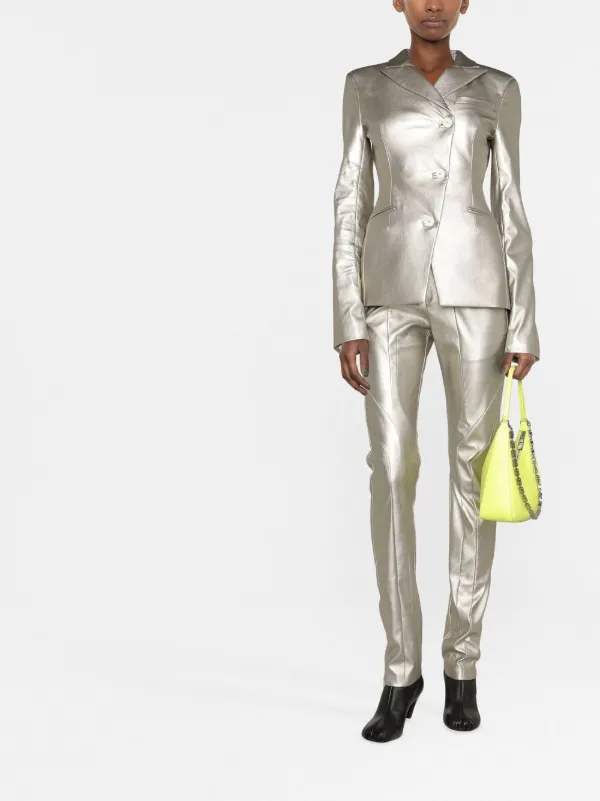 Topshop 2024 silver blazer