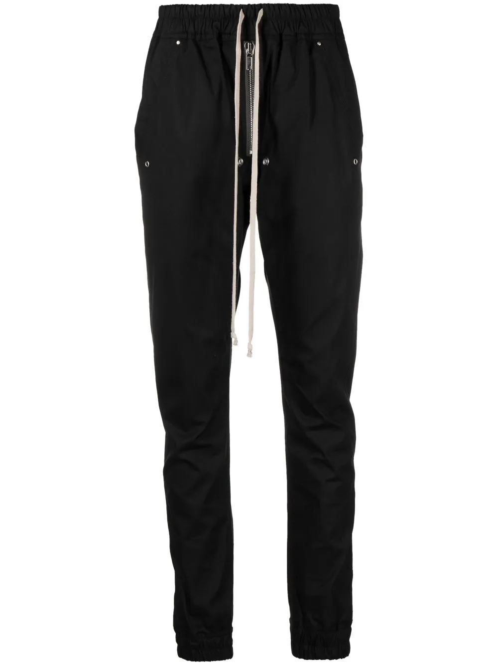 

Rick Owens pantalones tapered con cordones en la pretina - Negro