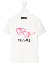 ＜Farfetch＞ Versace Kids ロゴ Tシャツ - ホワイト画像