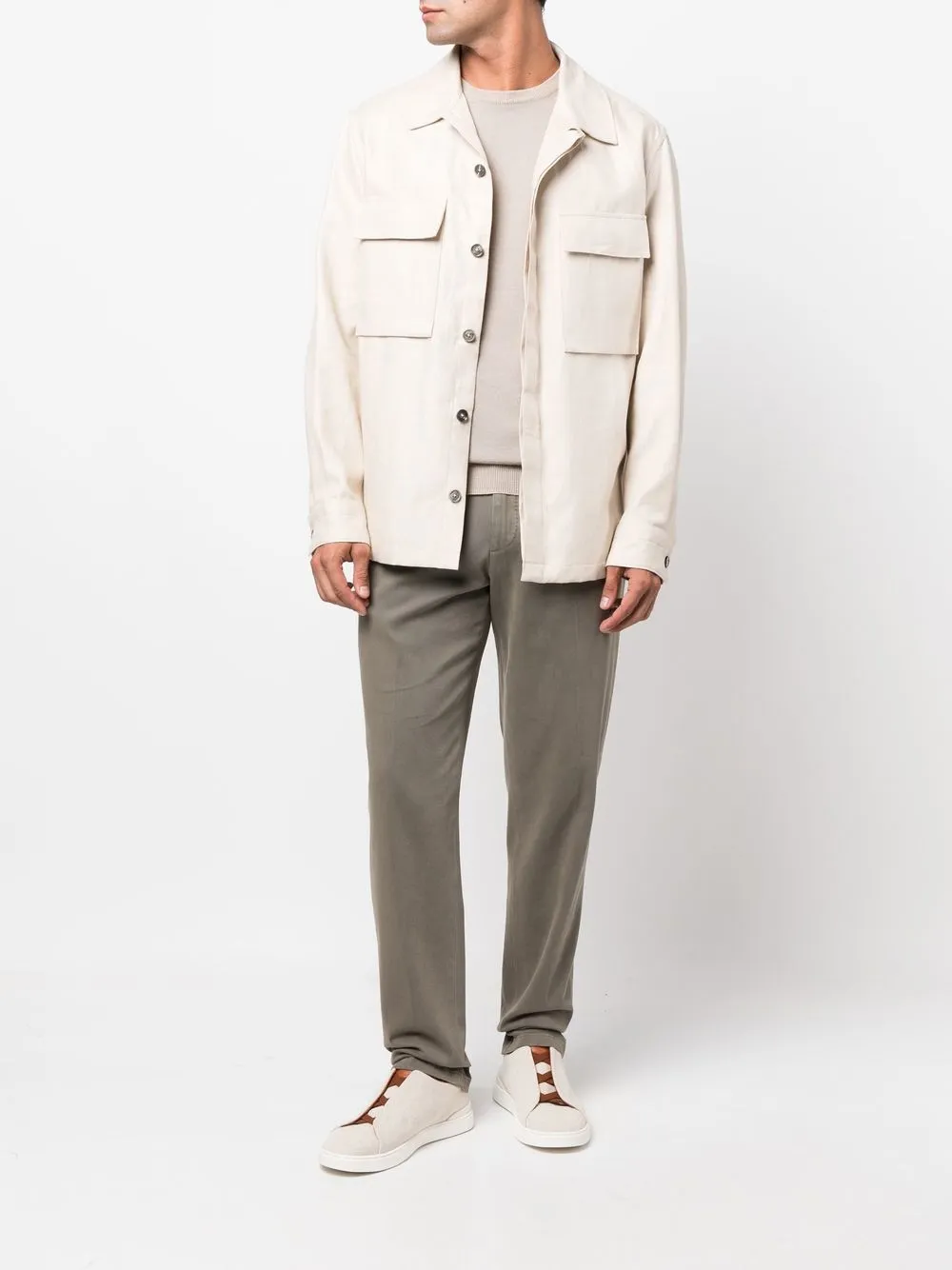 Boglioli Straight broek Groen