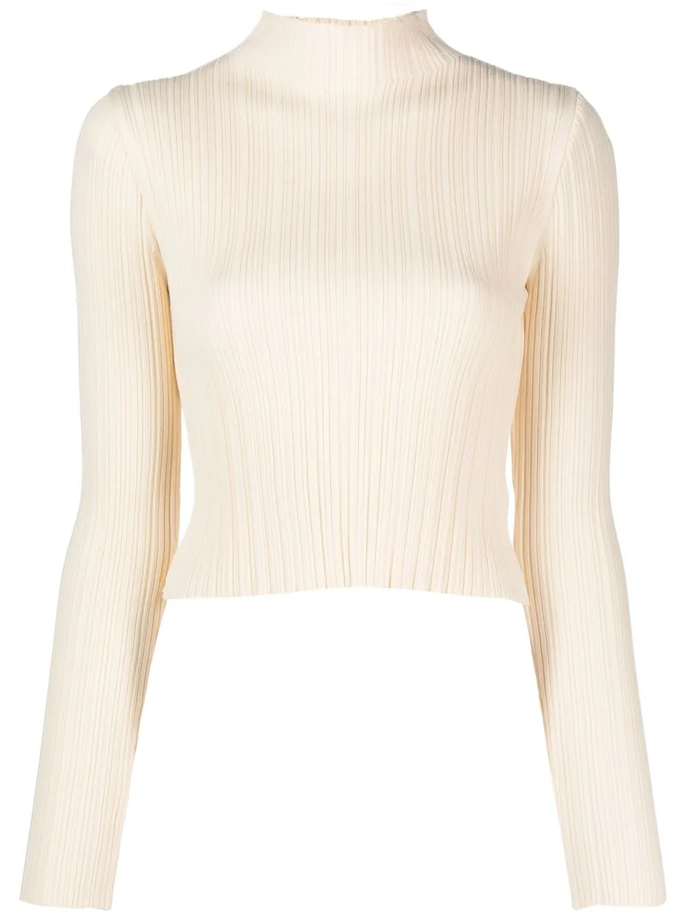 

LVIR high-neck knitted jumper - Neutrals