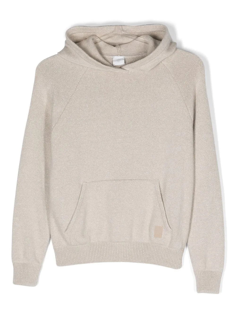 

Eleventy hoodie tejida con glitter - Neutro