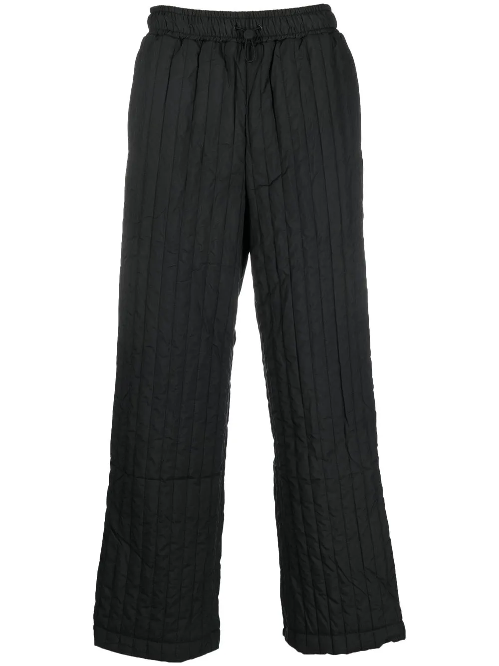 

Rains quilted straight-leg trousers - Black