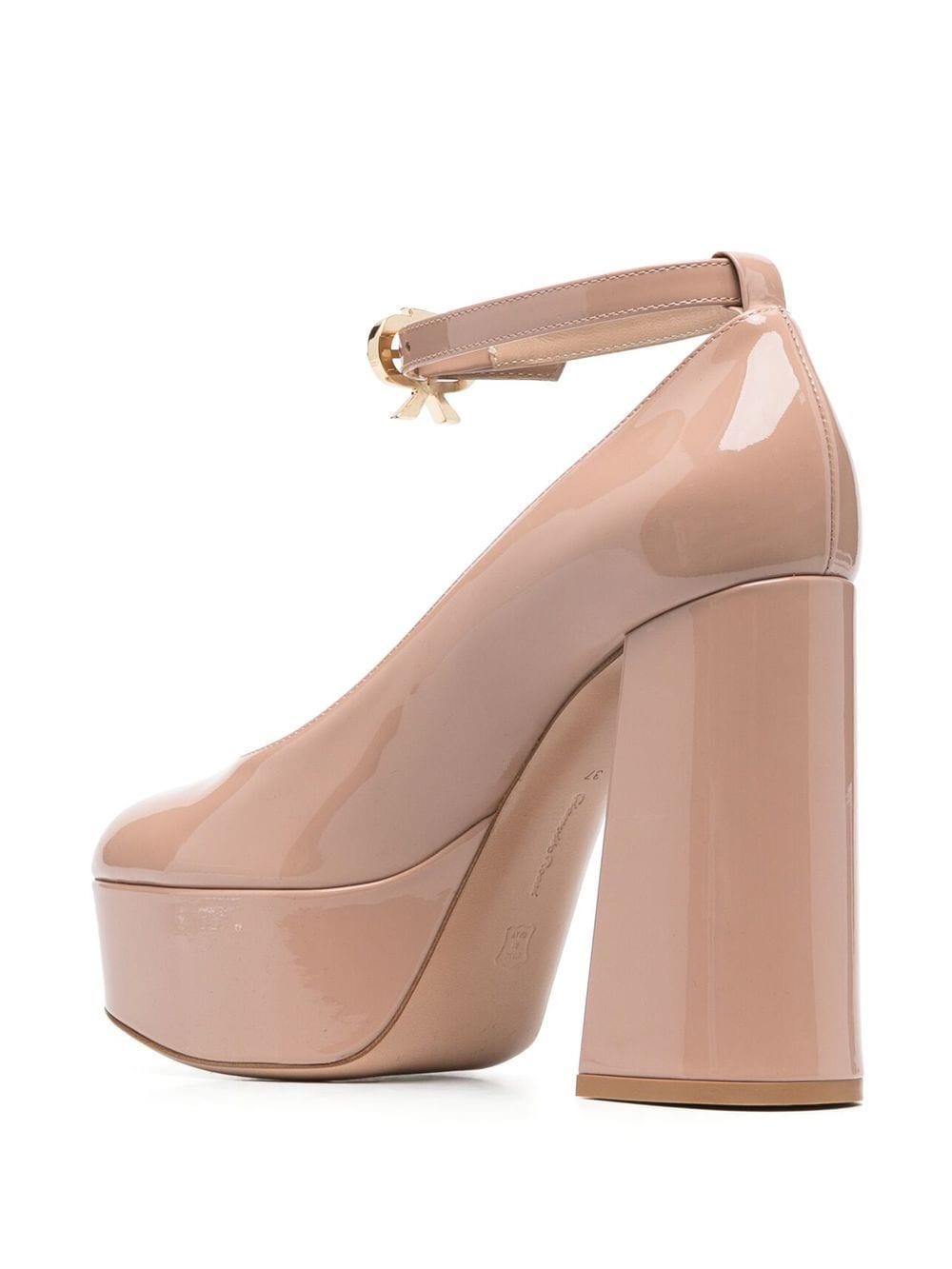 Shop Gianvito Rossi High-shine Finish 120mm Pumps In Pink