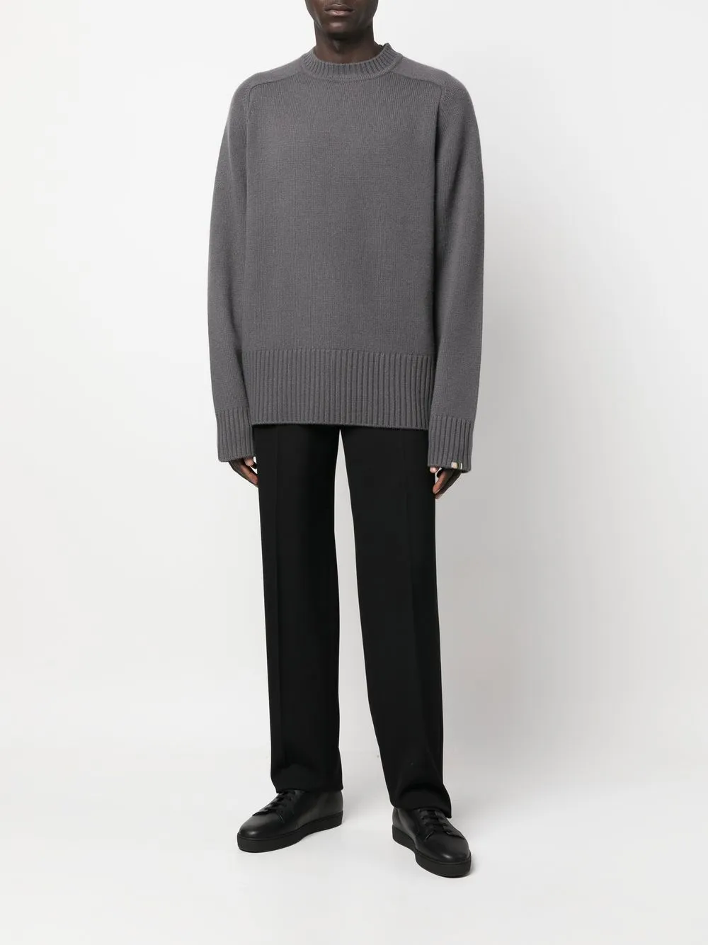 extreme cashmere Trui met ronde hals - Grijs
