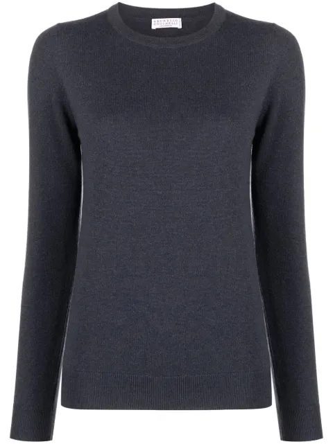Brunello Cucinelli long-sleeve knitted top