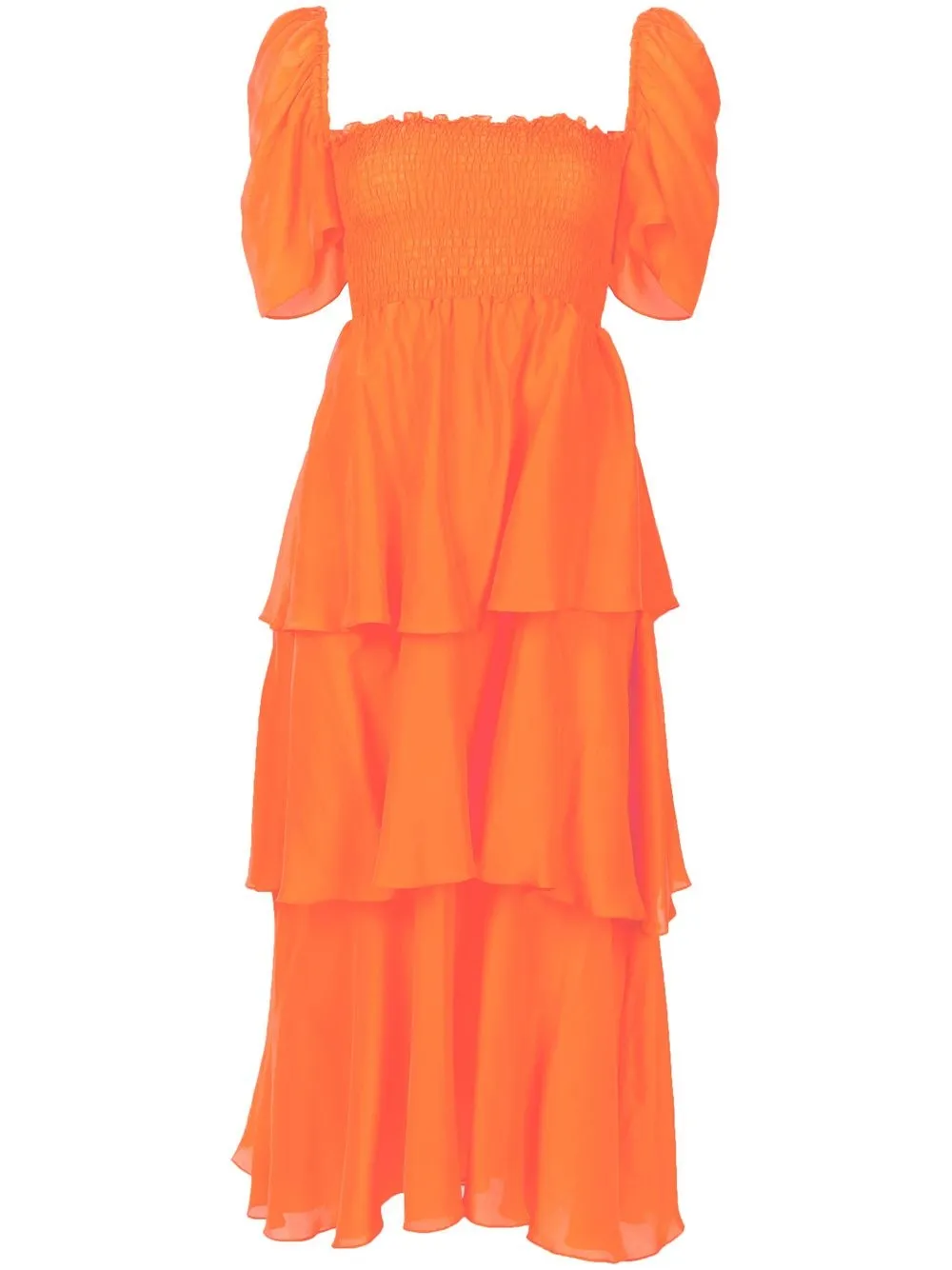 

Clube Bossa Zelza tiered midi dress - Orange