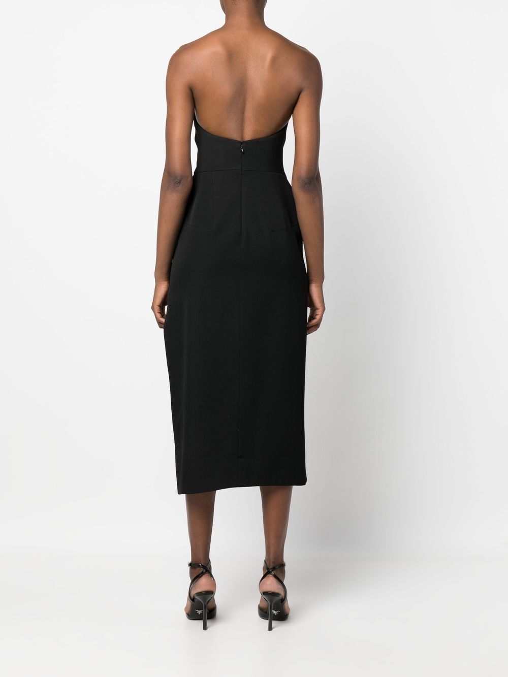 Alexander McQueen strapless wool midi-dress Women