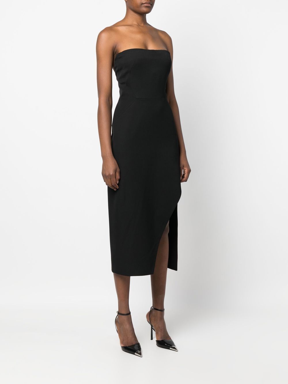 Alexander McQueen strapless wool midi-dress Women