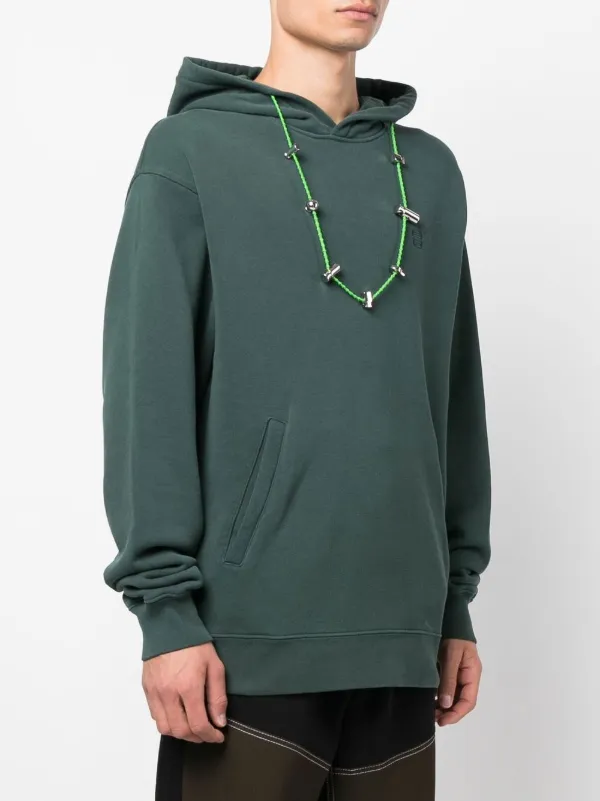 AMBUSH Stoppers relaxed-fit Hoodie | Green | FARFETCH