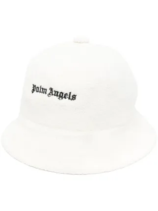 Palm Angels embroidered logo bucket hat. Palm Angels Classic Logo Bucket Hat - Black – Kith main image 4