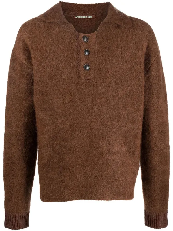 Andersson Bell Textured button-placket 