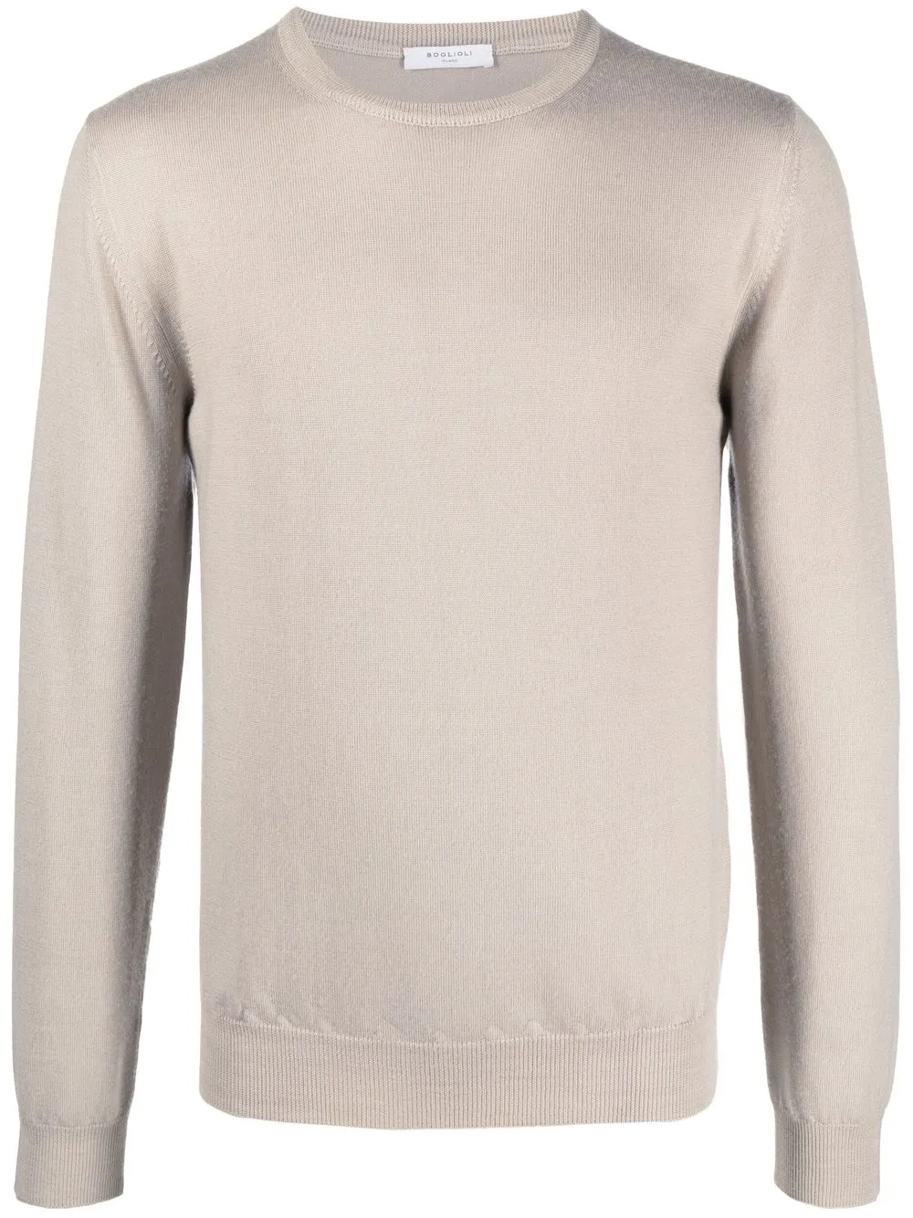 crew-neck virgin wool jumper