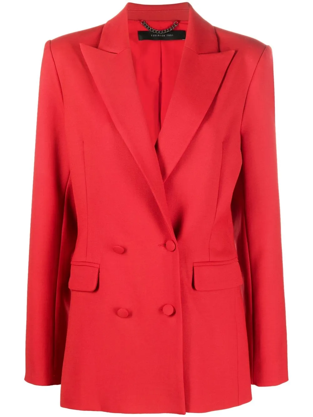 

Federica Tosi blazer con doble botonadura - Rojo