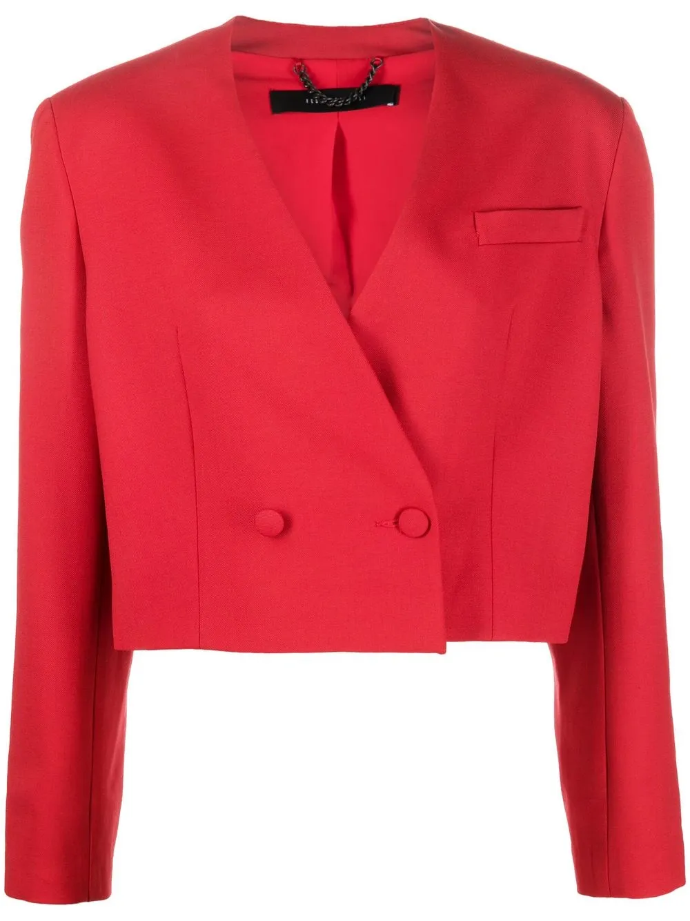 

Federica Tosi blazer corto con doble botonadura - Rojo